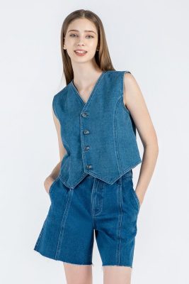 Áo Khoác Nữ Dáng Gile Thời Trang FWJK24SS02G