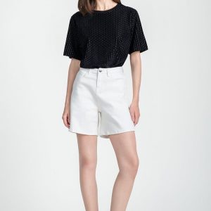 Quần Short Trắng Form Suông FWSP25FH03G-J