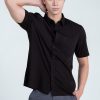 Áo Sơ Mi Nam Tay Ngắn Form Vừa WS24FH89T-SDBB