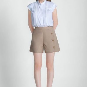 Quần Short Đắp Tà Cạp Cao Freelancer FWSP24FH04C