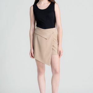 Quần Short Nữ Vạt Xéo Thanh Lịch FWSP24FH06C